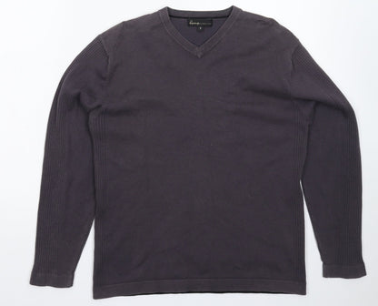 George Mens Grey  Knit Pullover Jumper Size S