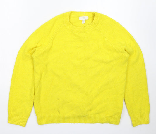 Womens UK Size M H&M Yellow Pullover Jumper