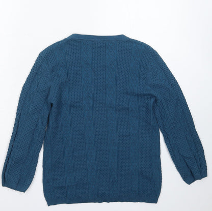 Womens UK Size M Country Casuals Blue Pullover Jumper