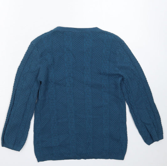 Country Casuals Womens Blue  Knit Pullover Jumper Size M