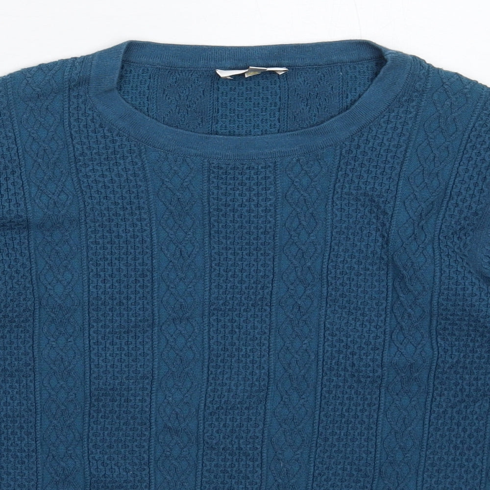 Womens UK Size M Country Casuals Blue Pullover Jumper