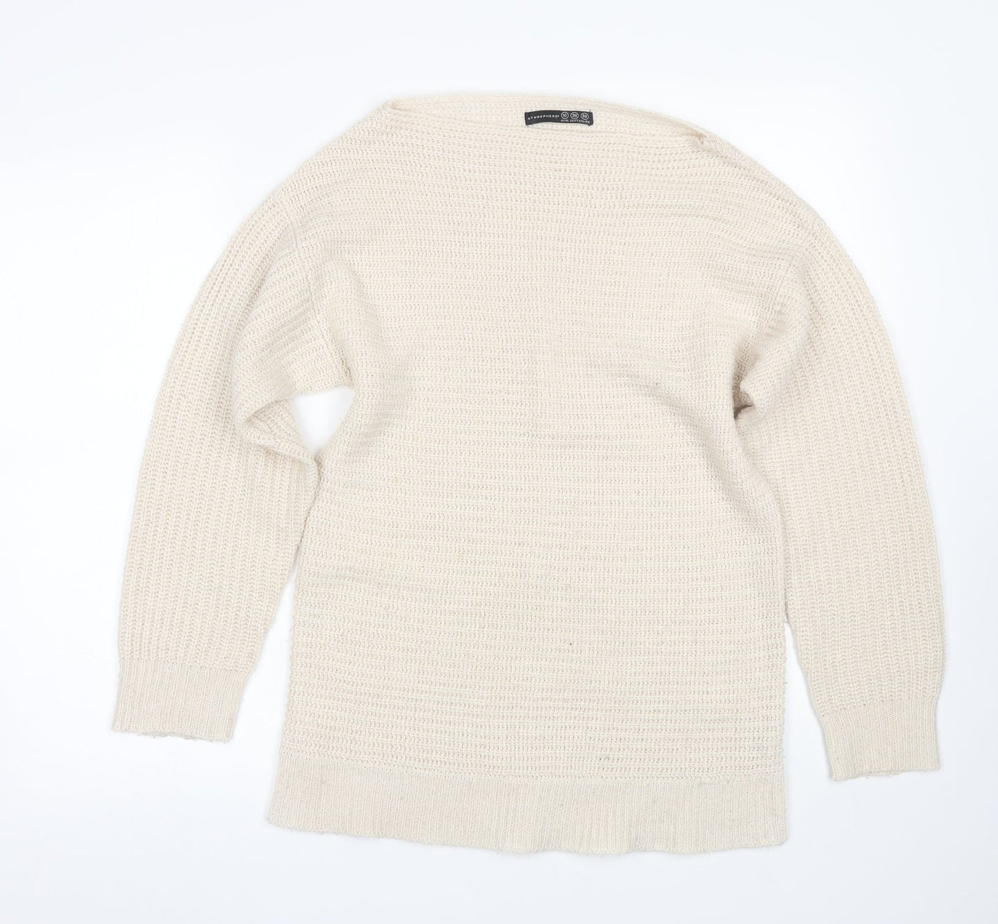 Womens UK Size 10 Atmosphere Beige Pullover Jumper