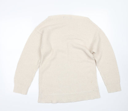 Womens UK Size 10 Atmosphere Beige Pullover Jumper