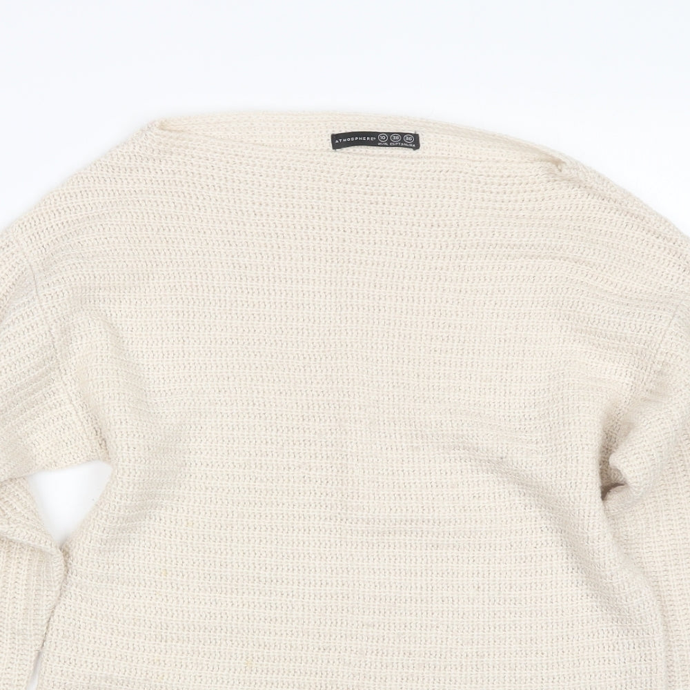 Womens UK Size 10 Atmosphere Beige Pullover Jumper