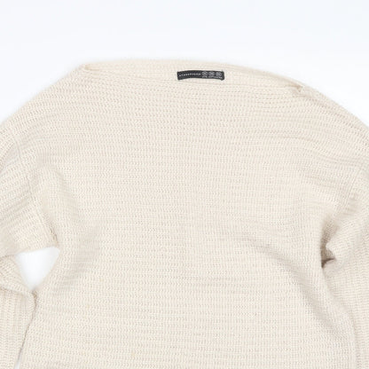 Womens UK Size 10 Atmosphere Beige Pullover Jumper