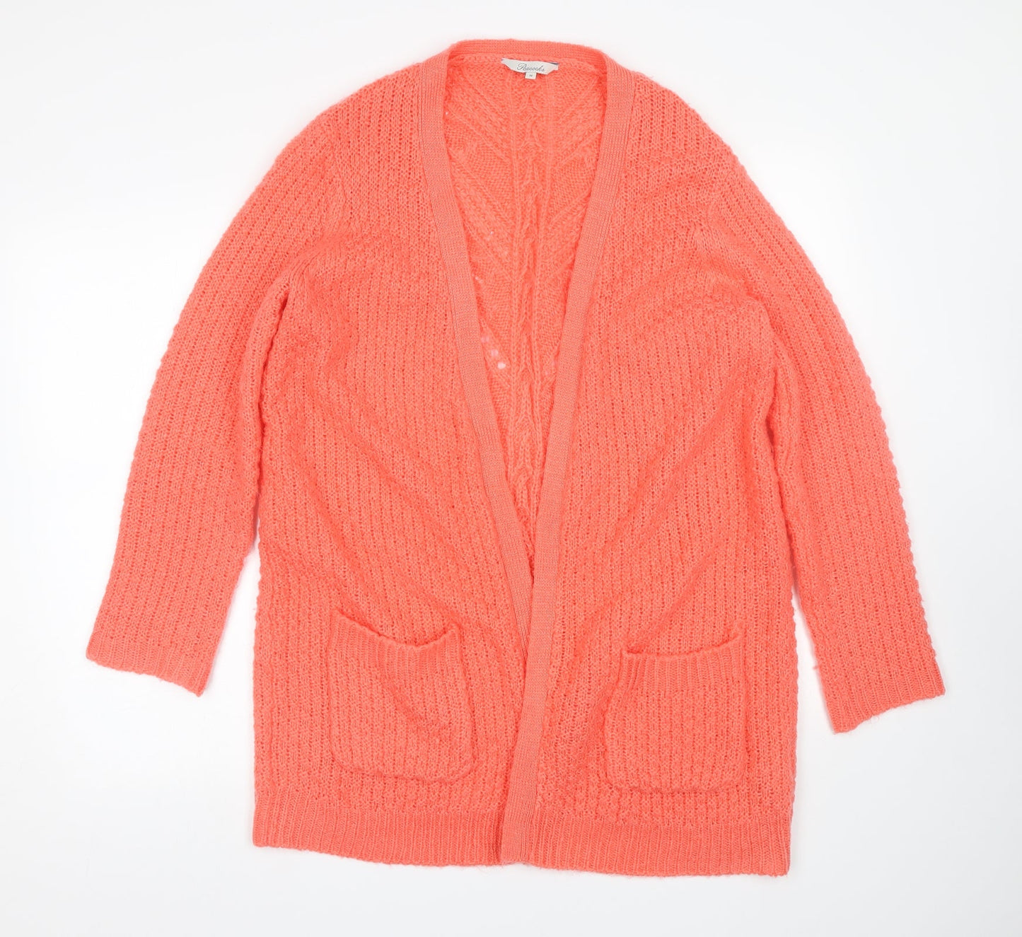 Peacock Womens Orange   Cardigan Jumper Size M