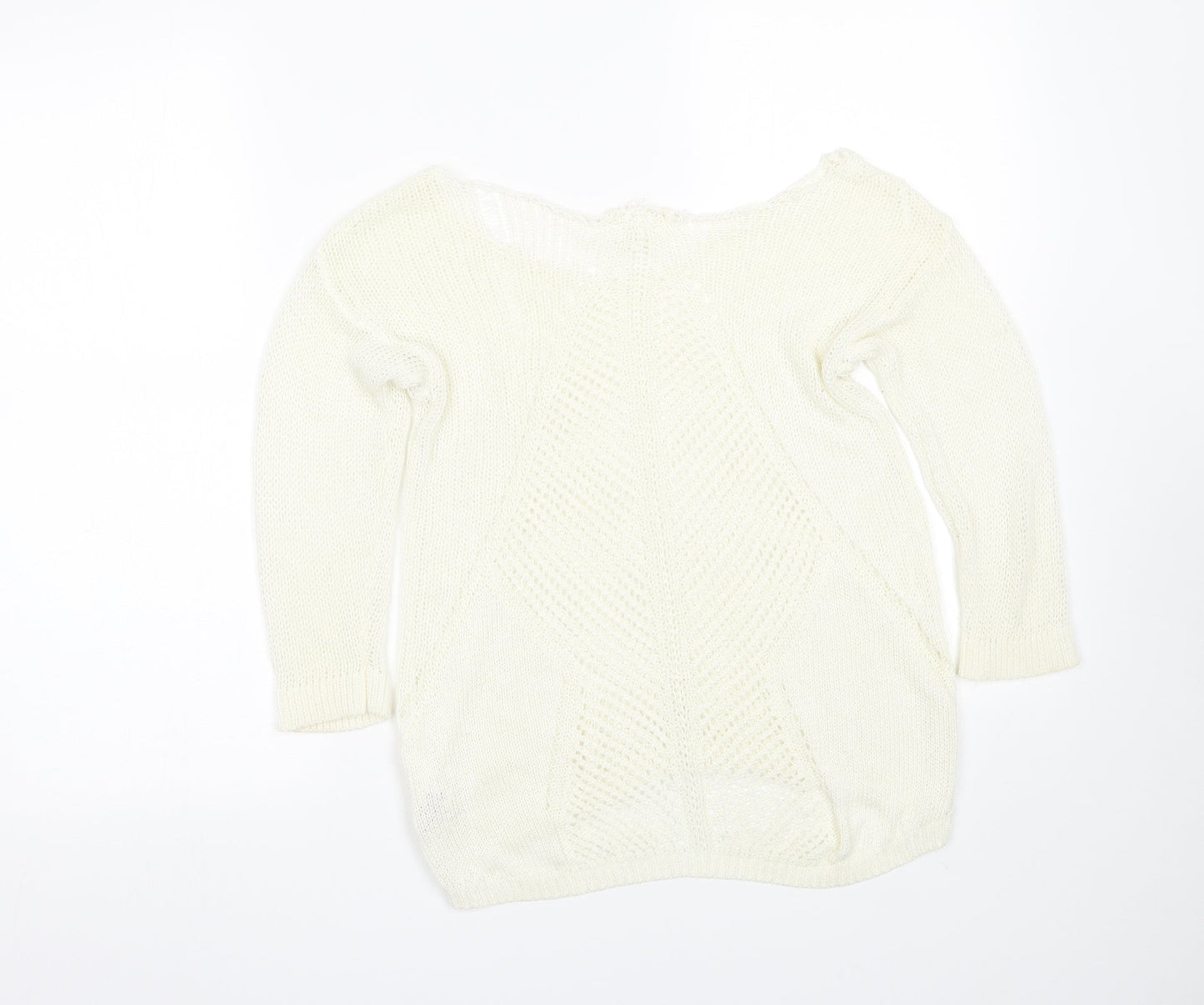 Womens UK Size 6 NEXT Beige Pullover Jumper
