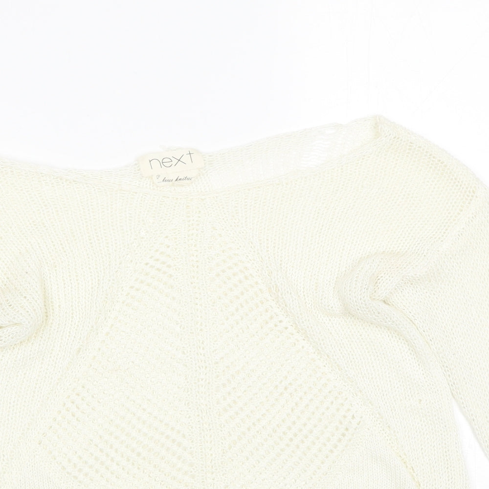 Womens UK Size 6 NEXT Beige Pullover Jumper