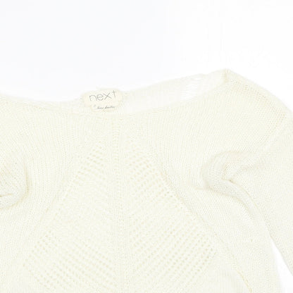 Womens UK Size 6 NEXT Beige Pullover Jumper