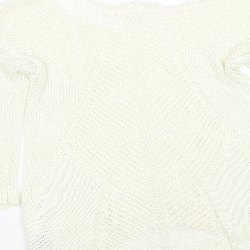 Womens UK Size 6 NEXT Beige Pullover Jumper