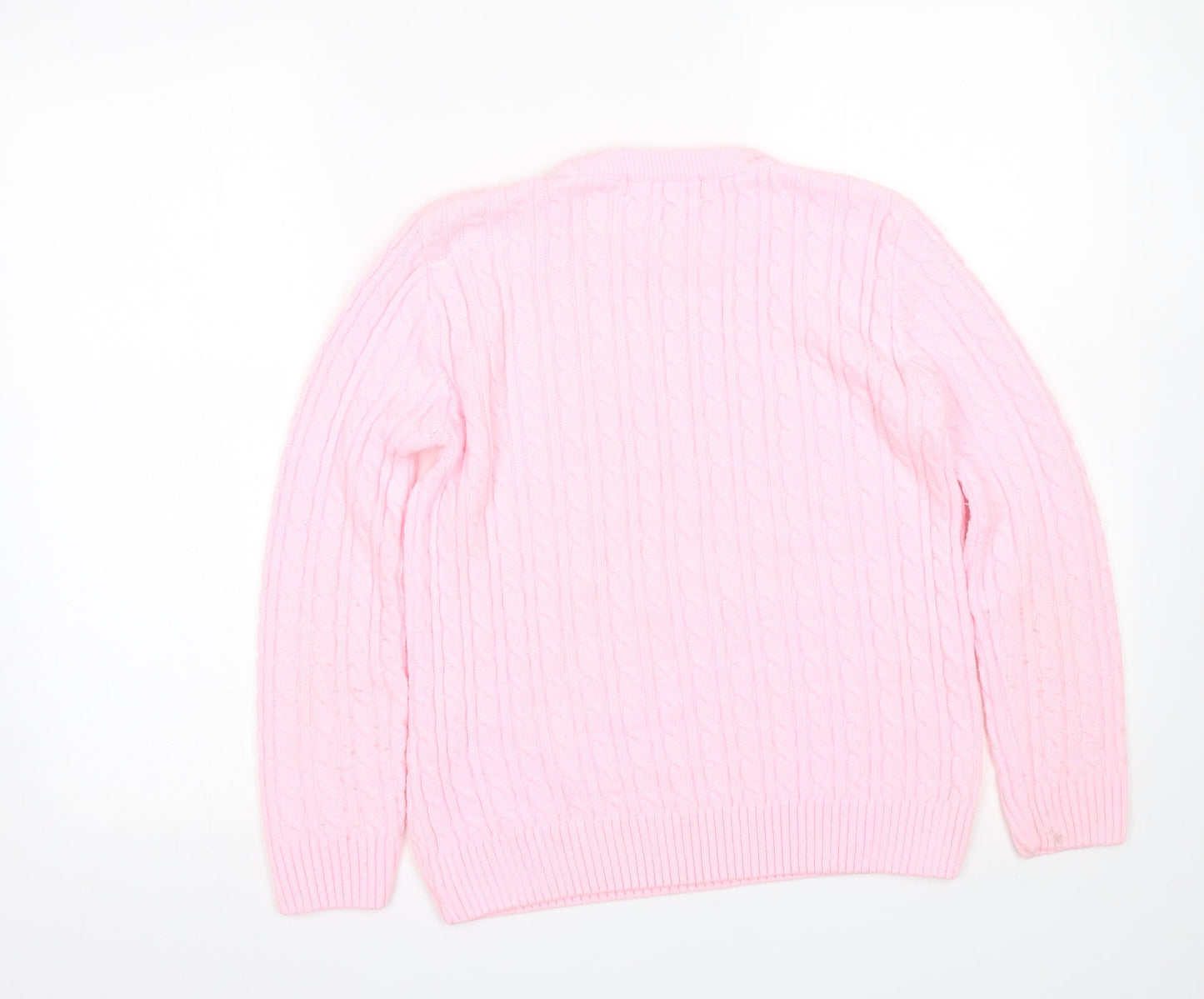 Womens UK Size S pure & natural Pink Pullover Jumper