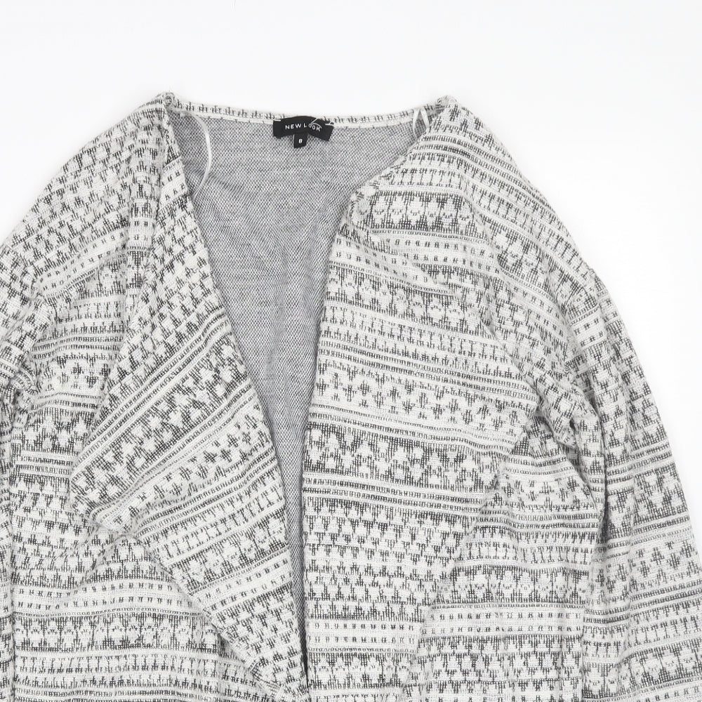 Womens UK Size 8 New Look White Cardigan Jumper