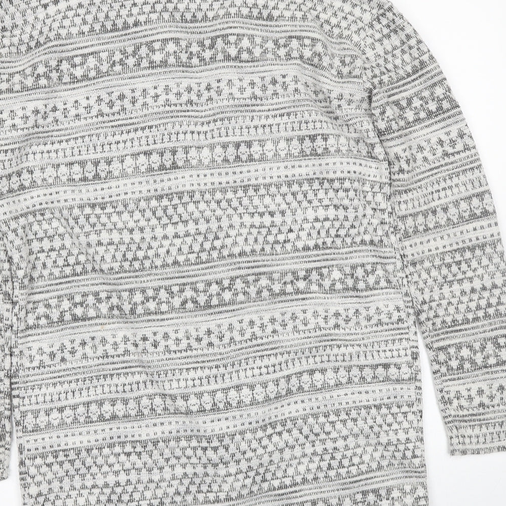 Womens UK Size 8 New Look White Cardigan Jumper