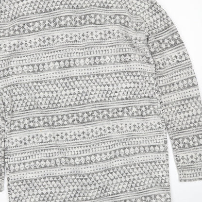 Womens UK Size 8 New Look White Cardigan Jumper