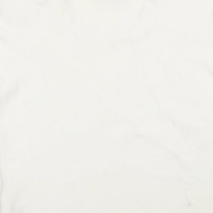 Womens UK Size S Roman White Basic T-Shirt