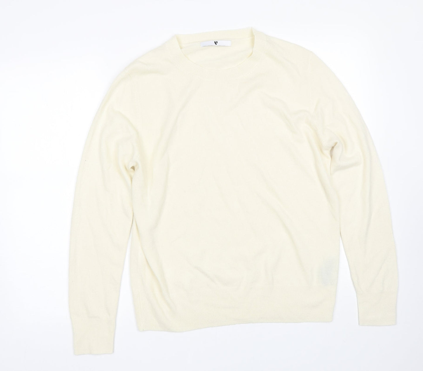Womens UK Size 12 Very Beige Pullover Jumper