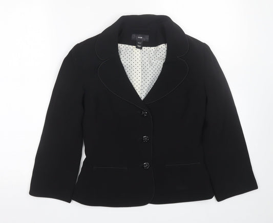 H&M Womens Black   Jacket Suit Size 6