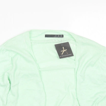 Womens UK Size 10 Atmosphere Green Cape Jumper
