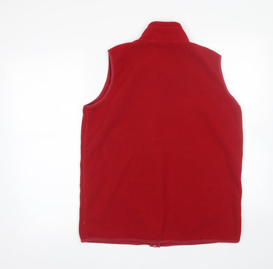 Womens UK Size M EWM Red Full Zip Sweatshirt