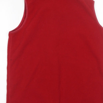 Womens UK Size M EWM Red Full Zip Sweatshirt
