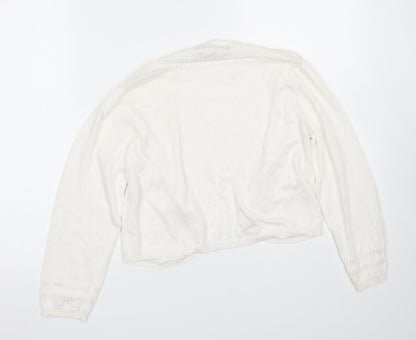 Atmosphere Womens White   Cape Jumper Size 12