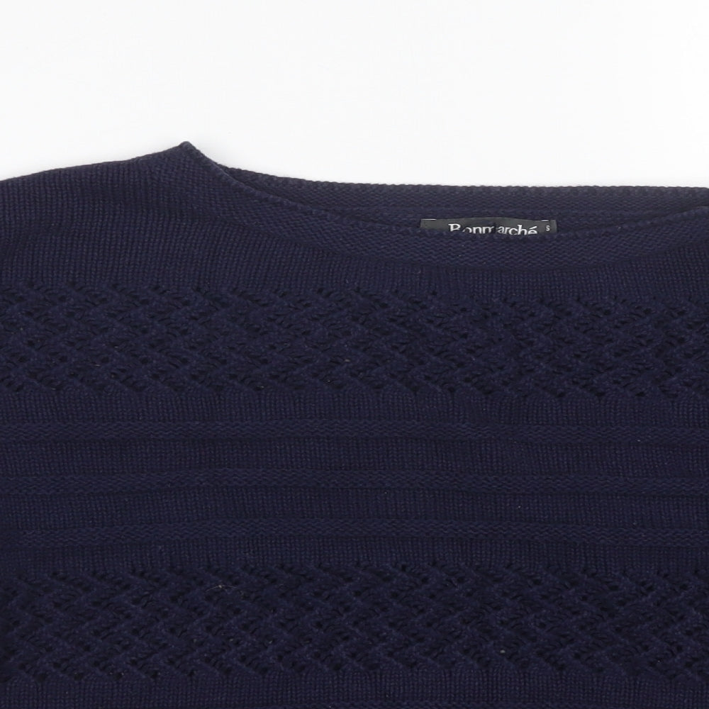 Womens UK Size S Bonmarché Blue Pullover Jumper