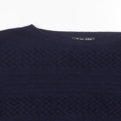 Womens UK Size S Bonmarché Blue Pullover Jumper