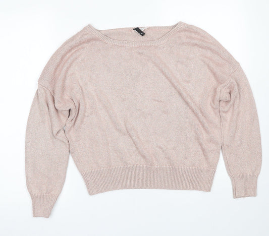 Womens UK Size L H&M Pink Pullover Jumper