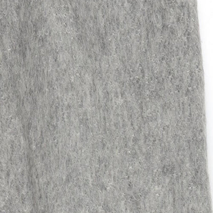 Topshop Womens Grey   Trench Coat Coat Size S