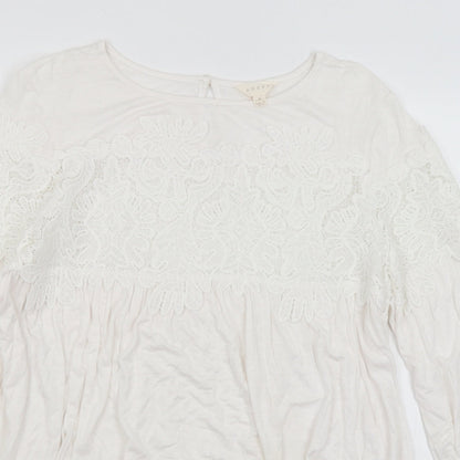 Advia Womens White   Basic Blouse Size S
