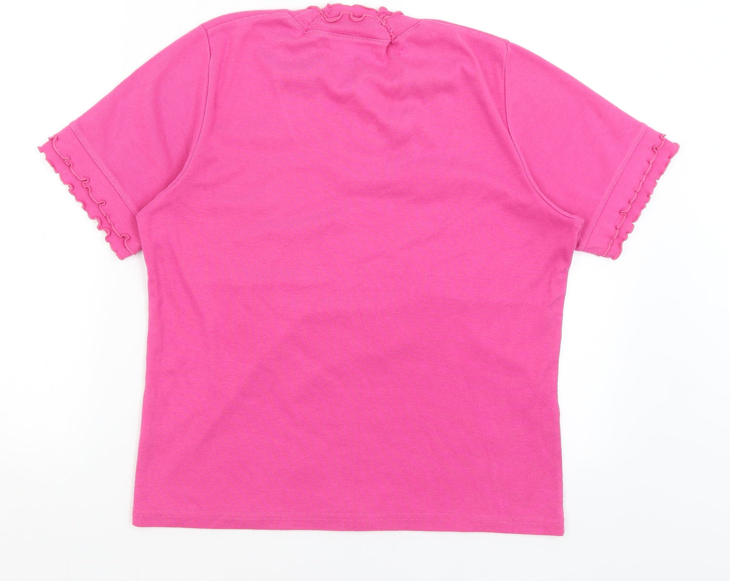 Womens UK Size 16 Emreco Pink Basic T-Shirt