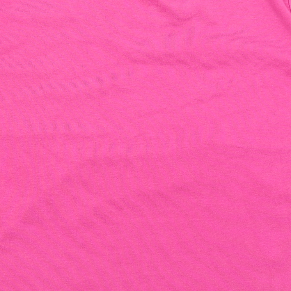 Womens UK Size 16 Emreco Pink Basic T-Shirt