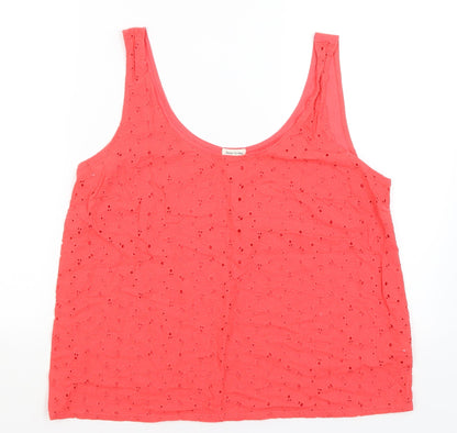 Womens UK Size 14 River Island Red Basic Tank