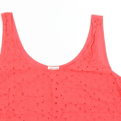 Womens UK Size 14 River Island Red Basic Tank