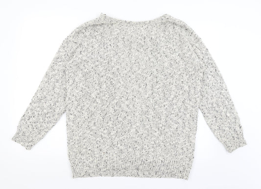 Womens UK Size 16 Miss Selfridge Ivory Pullover Jumper
