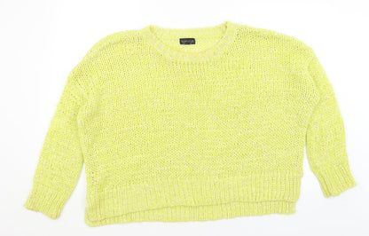 Womens UK Size 12 Topshop Yellow Pullover Jumper
