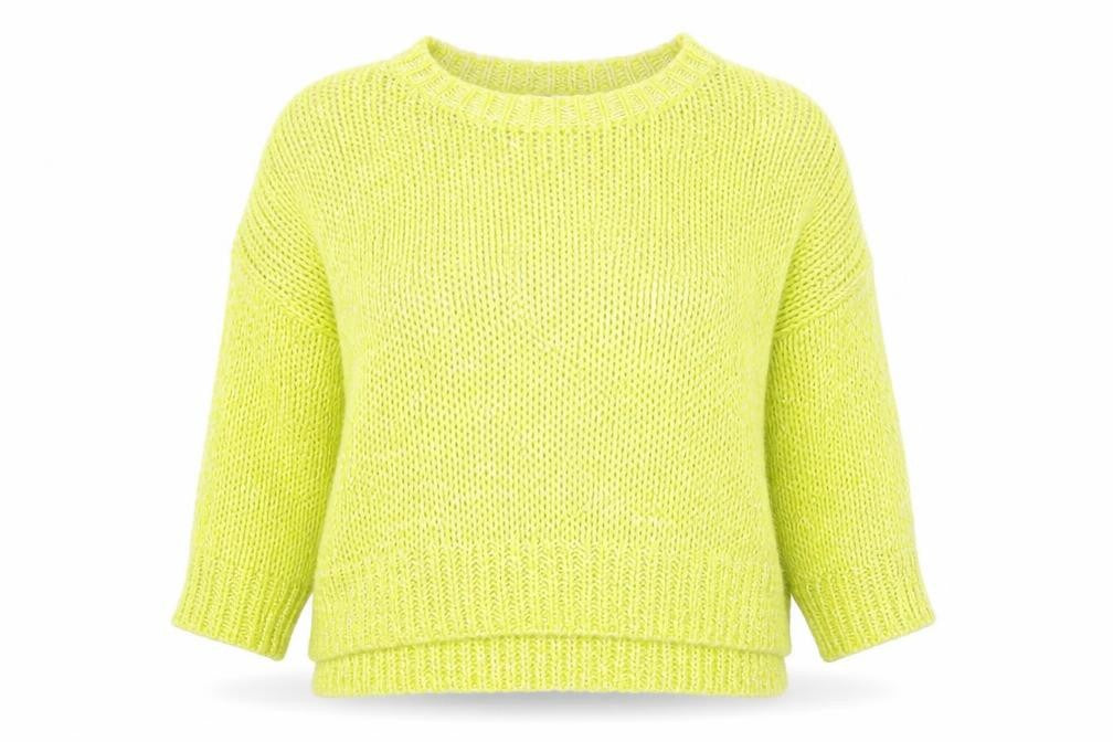 Womens UK Size 12 Topshop Yellow Pullover Jumper