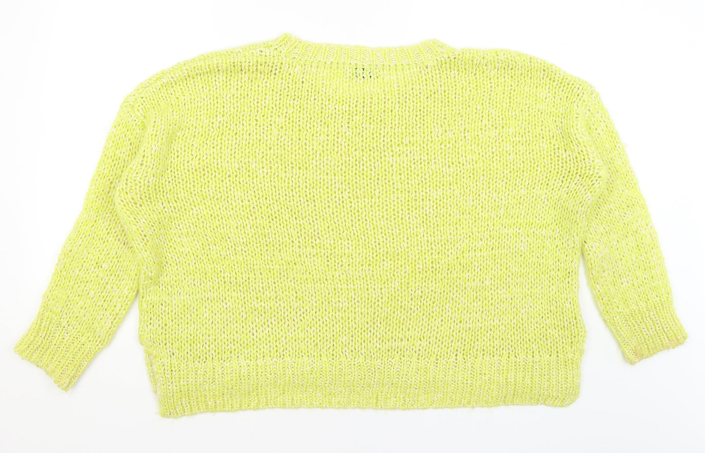 Womens UK Size 12 Topshop Yellow Pullover Jumper