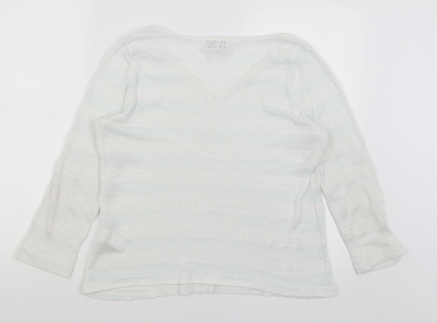 Womens UK Size 14 NEXT White Pullover Jumper