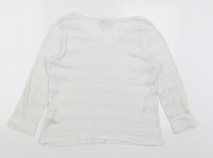 Womens UK Size 14 NEXT White Pullover Jumper