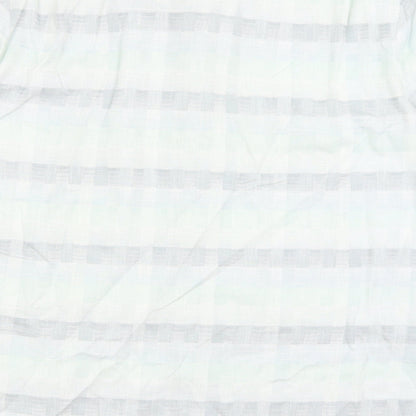 Jaques Britt Womens Blue Check  Basic Button-Up Size 16