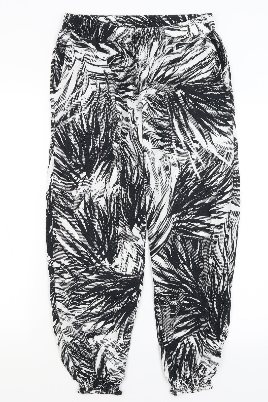 F&F Womens White   Harem Trousers Size S L26 in