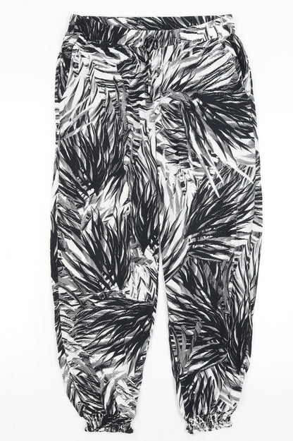 F&F Womens White   Harem Trousers Size S L26 in