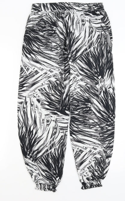 F&F Womens White   Harem Trousers Size S L26 in