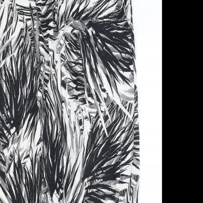 F&F Womens White   Harem Trousers Size S L26 in