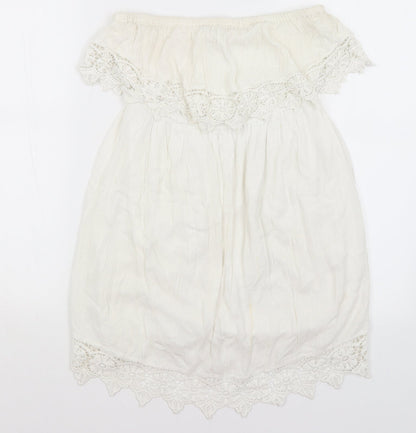 Womens UK Size 10 Select White Basic Blouse