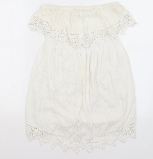 Womens UK Size 10 Select White Basic Blouse