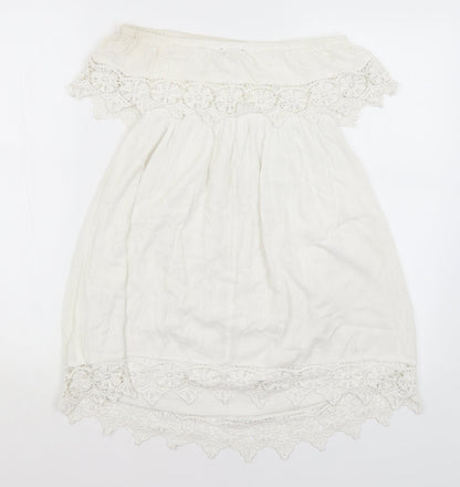 Womens UK Size 10 Select White Basic Blouse