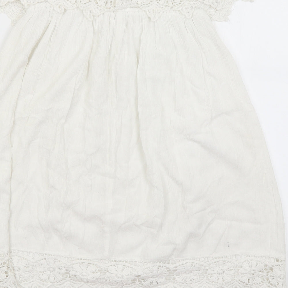 Womens UK Size 10 Select White Basic Blouse