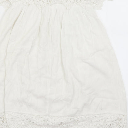 Womens UK Size 10 Select White Basic Blouse